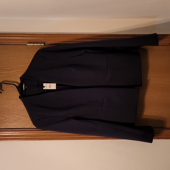 Express Jackets & Blazers - Express Blazer Jacket Navy Blue Women's size 8